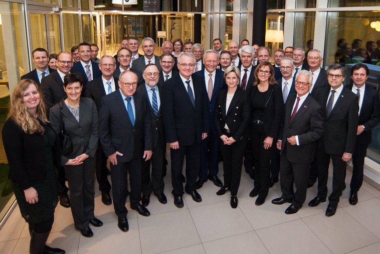 Vertreter des BWGV und Wirtschaftsministerin Hoffmeister-Kraut beim Wirtschaftsforum 2017 in Brüssel.