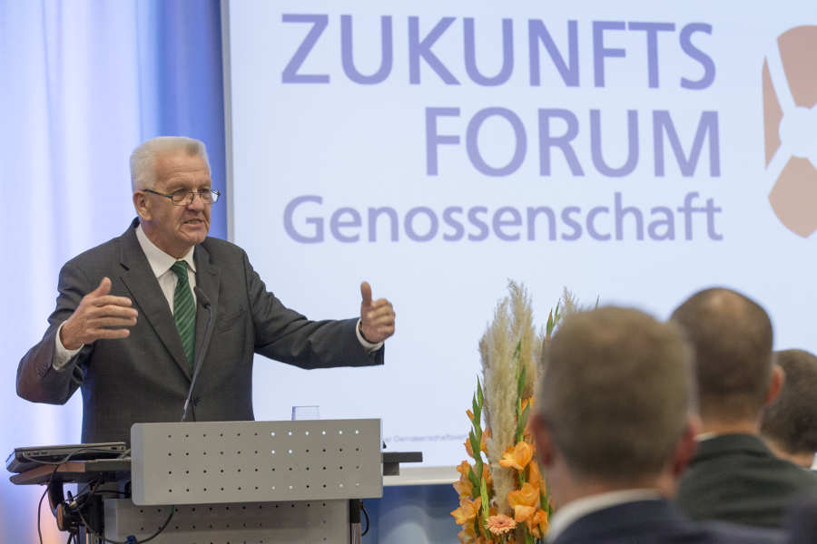 Kretschmann spricht auf dem Zukunftsforum