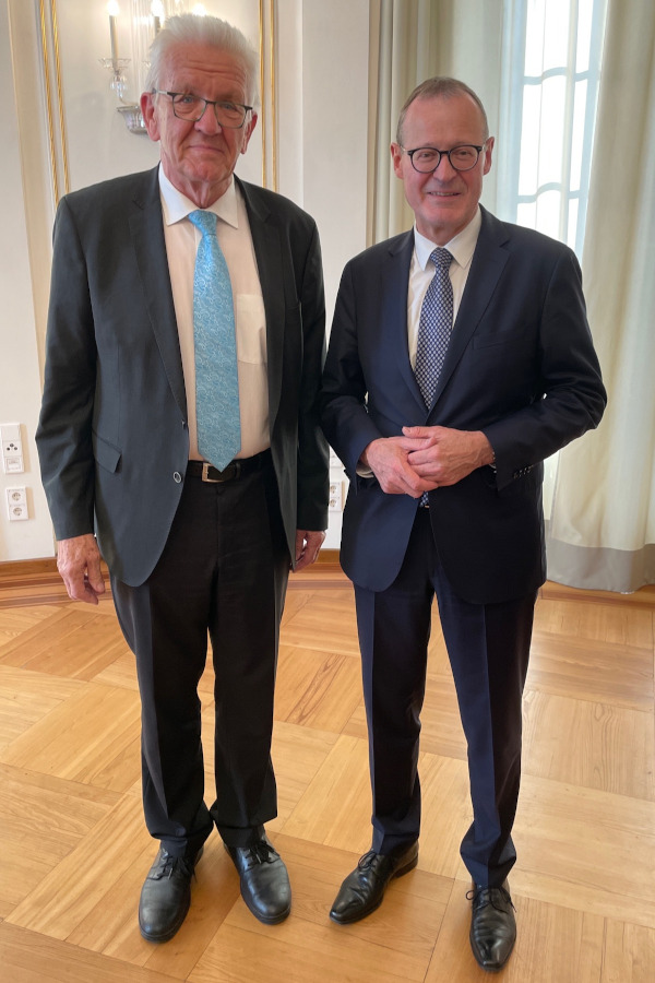 Ministerpräsident Winfried Kretschmann und BWGV-Präsident Dr. Roman Glaser