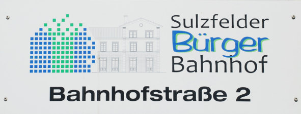 Das Logo der Genossenschaft Sulzfelder Bürgerbahnhof.