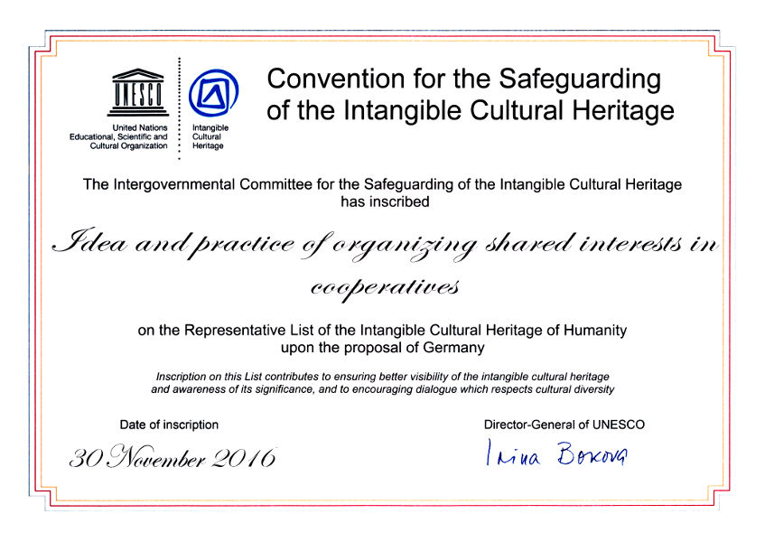 Genossenschaft UNESCO-Weltkulturerbe