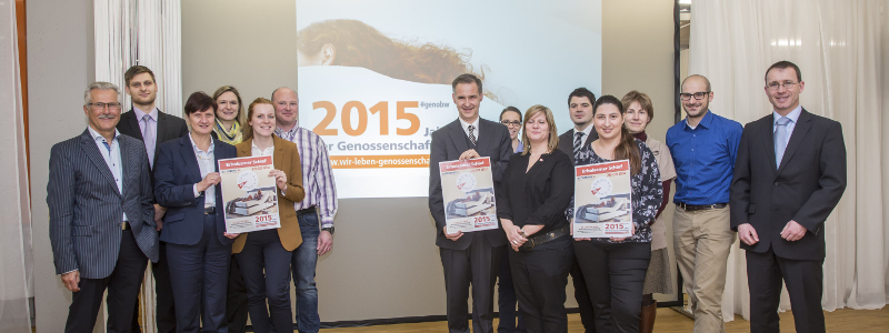 Gruppenbild bei der Bettenring eG.