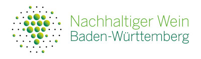 Logo Nachhaltiger Wein Baden-Württemberg - grüne und schwarze Kreise
