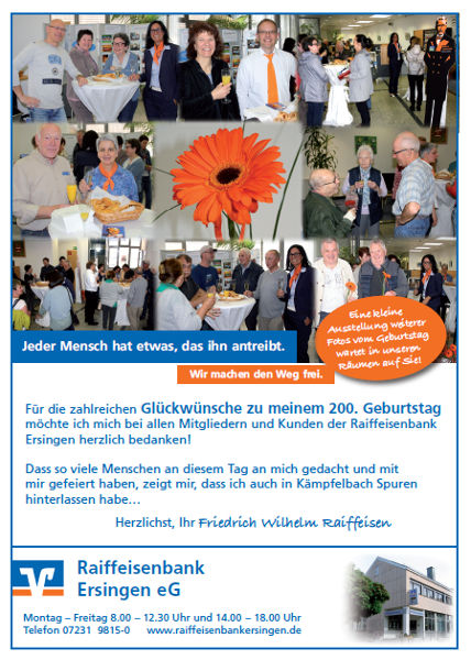 Flyer der RB Ersingen