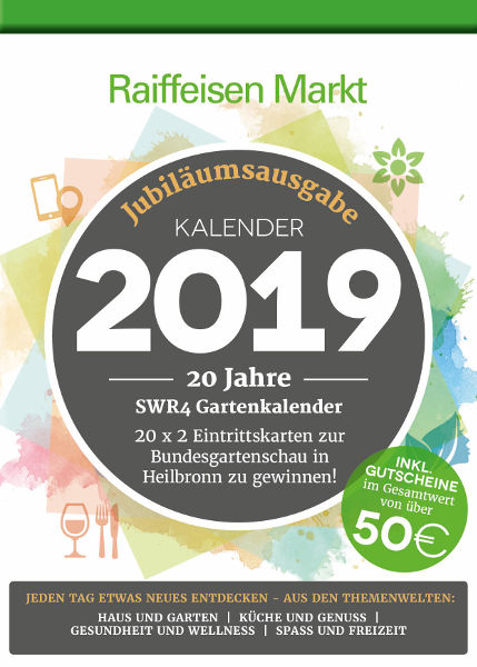 SWR4 Gartenkalender 2019