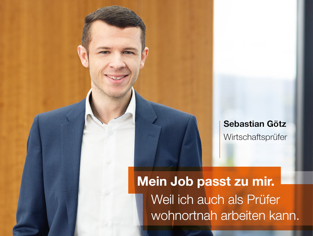 Mein Job passt zu mir. Weil ich auch als Prüfer wohnortnah arbeiten kann.