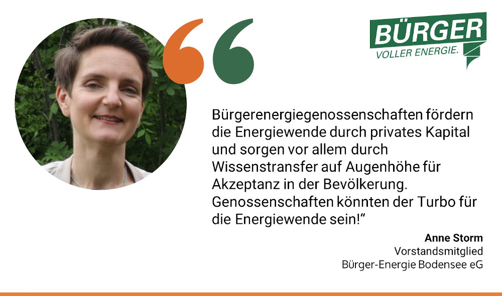 Bürgerenergiegenossenschaften fördern die Energiewende durch privates Kapital und sorgen vor allem durch Wissenstransfer auf Augenhöhe für Akzeptanz in der Bevölkerung. Genossenschaften könnten der Turbo für die Energiewende sein!