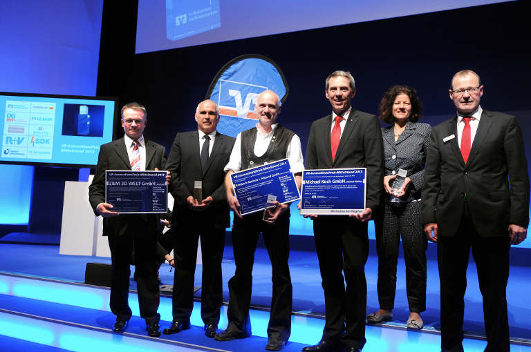 Die Preisträger des VR-Innovationspreises Mittelstand 2013