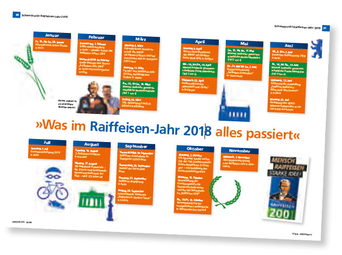 Veranstaltungskalender Raiffeisenjahr 2018 BWGV