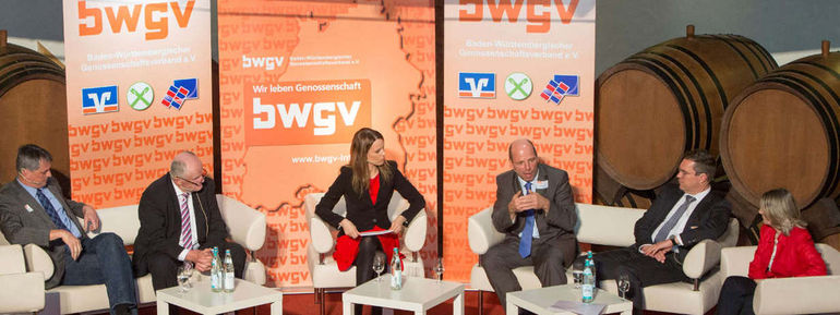 Podiumsdiskussion an der Jubiläumsveranstaltung des BWGV in Breisach