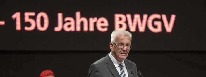 150 Jahre BWGV: Ministerpräsident gratuliert den Genossenschaften in Baden-Württemberg