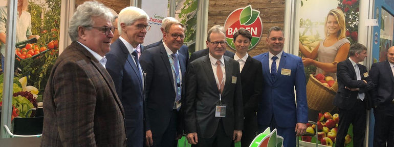 Vertreter der badischen Erzeugermärkte bei der Fruit Logistica 2020 in Berlin