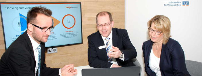 Besprechung in einer Bank