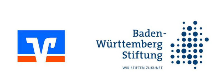 Logo der Volksbanken Raiffeisenbanken und der Baden-Württemberg Stiftung